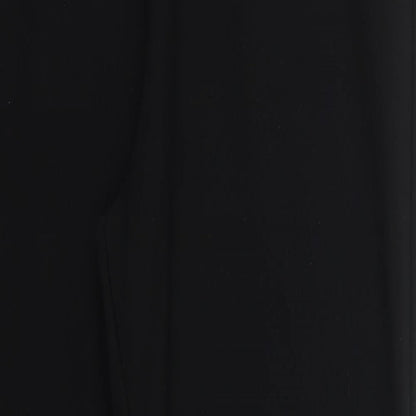 Womens UK Size 12 Preworn Regular Fit  Black Trousers