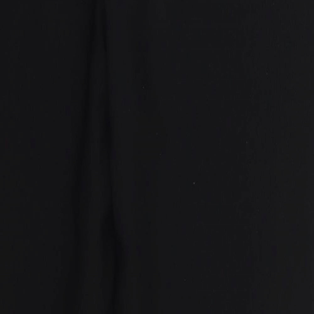 Womens UK Size 12 Preworn Regular Fit  Black Trousers