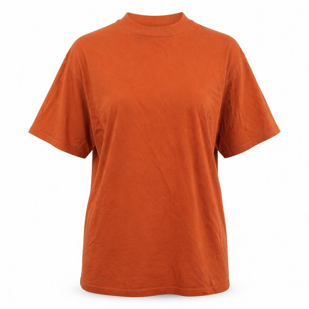 Womens UK Size XS Topshop Brown Basic T-Shirt