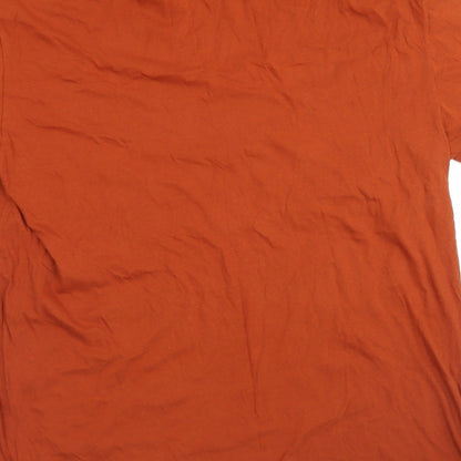 Womens UK Size XS Topshop Brown Basic T-Shirt