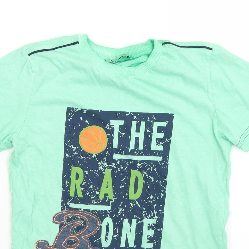 Hay Kids Club Boys Green  Cotton Basic T-Shirt Size 8-9 Years Crew Neck