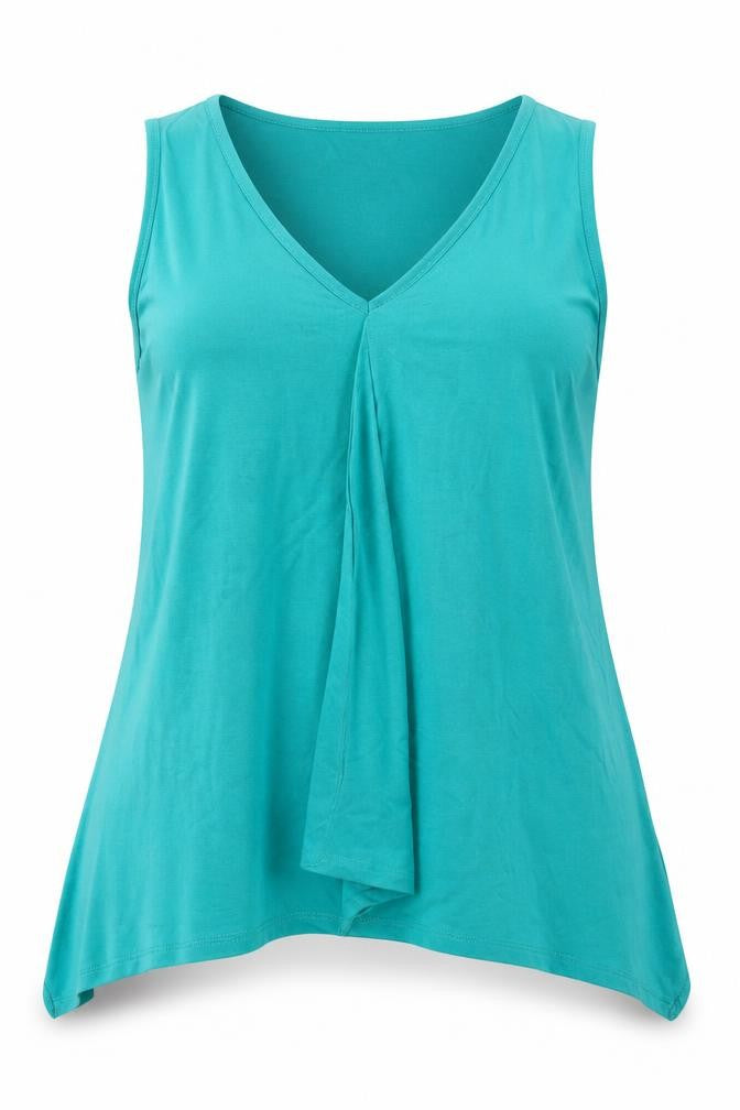 Womens UK Size 14 Bonmarché Blue Basic Tank