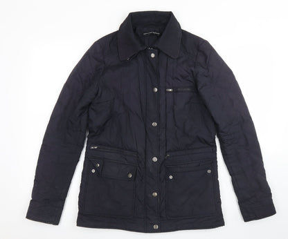 Womens UK Size 8 Dorothy Perkins Blue Pea Coat