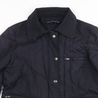 Womens UK Size 8 Dorothy Perkins Blue Pea Coat