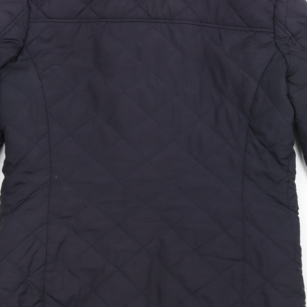 Womens UK Size 8 Dorothy Perkins Blue Pea Coat