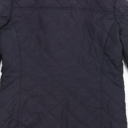 Womens UK Size 8 Dorothy Perkins Blue Pea Coat