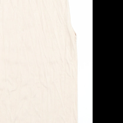 Primark Womens Pink Roll Neck  Viscose Vest Jumper Size XS