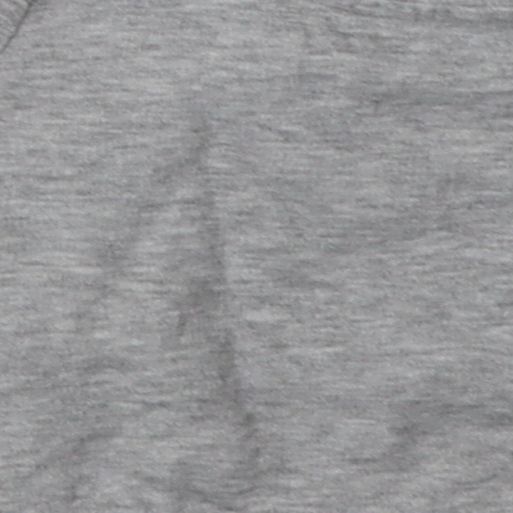 Matalan Boys Grey  Cotton Basic Casual Size 3-6 Months Crew Neck Buckle - born for adventure