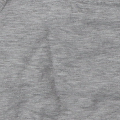 Matalan Boys Grey  Cotton Basic Casual Size 3-6 Months Crew Neck Buckle - born for adventure