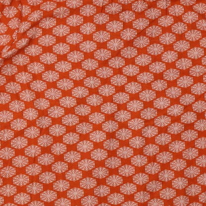 Brand and care label for TU women’s orange geometric cotton pullover sweatshirt, size UK 14, pullover