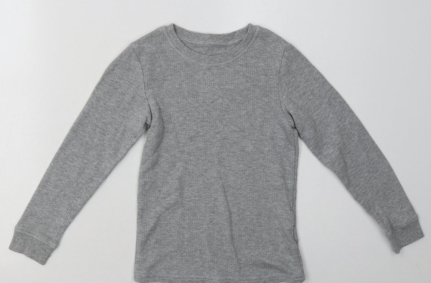 Marks and Spencer Boys Grey  Coir Pullover Sweatshirt Size 7-8 Years  Pullover