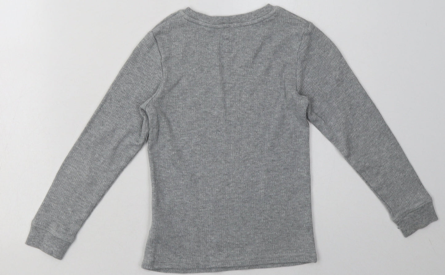 Marks and Spencer Boys Grey  Coir Pullover Sweatshirt Size 7-8 Years  Pullover