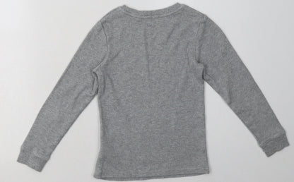 Marks and Spencer Boys Grey  Coir Pullover Sweatshirt Size 7-8 Years  Pullover