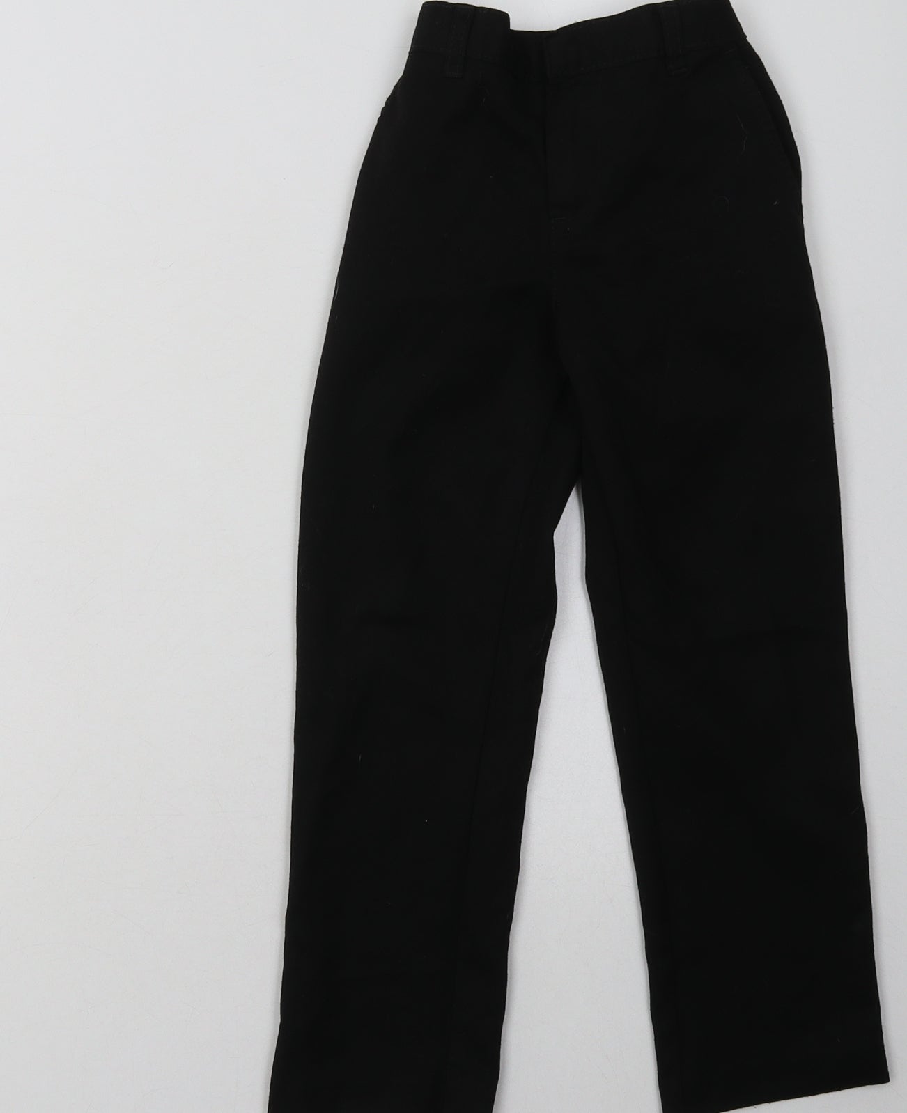 George Boys Black  Polyester Capri Trousers Size 5-6 Years  Regular Hook & Eye - School Wear