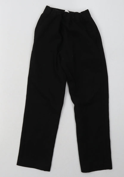 George Boys Black  Polyester Capri Trousers Size 5-6 Years  Regular Hook & Eye - School Wear