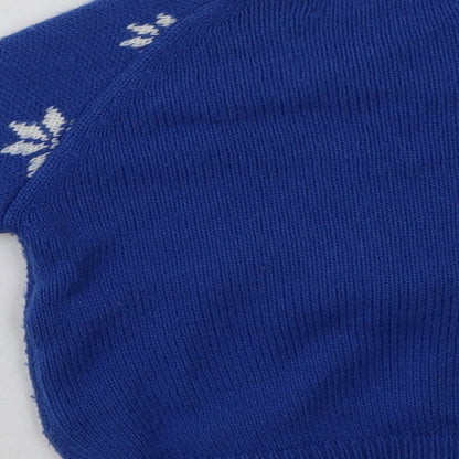 George Boys Blue Geometric Acrylic Pullover Sweatshirt Size 2 Years  Pullover - Christmas