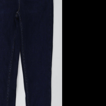Womens UK Size 6 H&M Regular Fit Skinny Blue Jeans