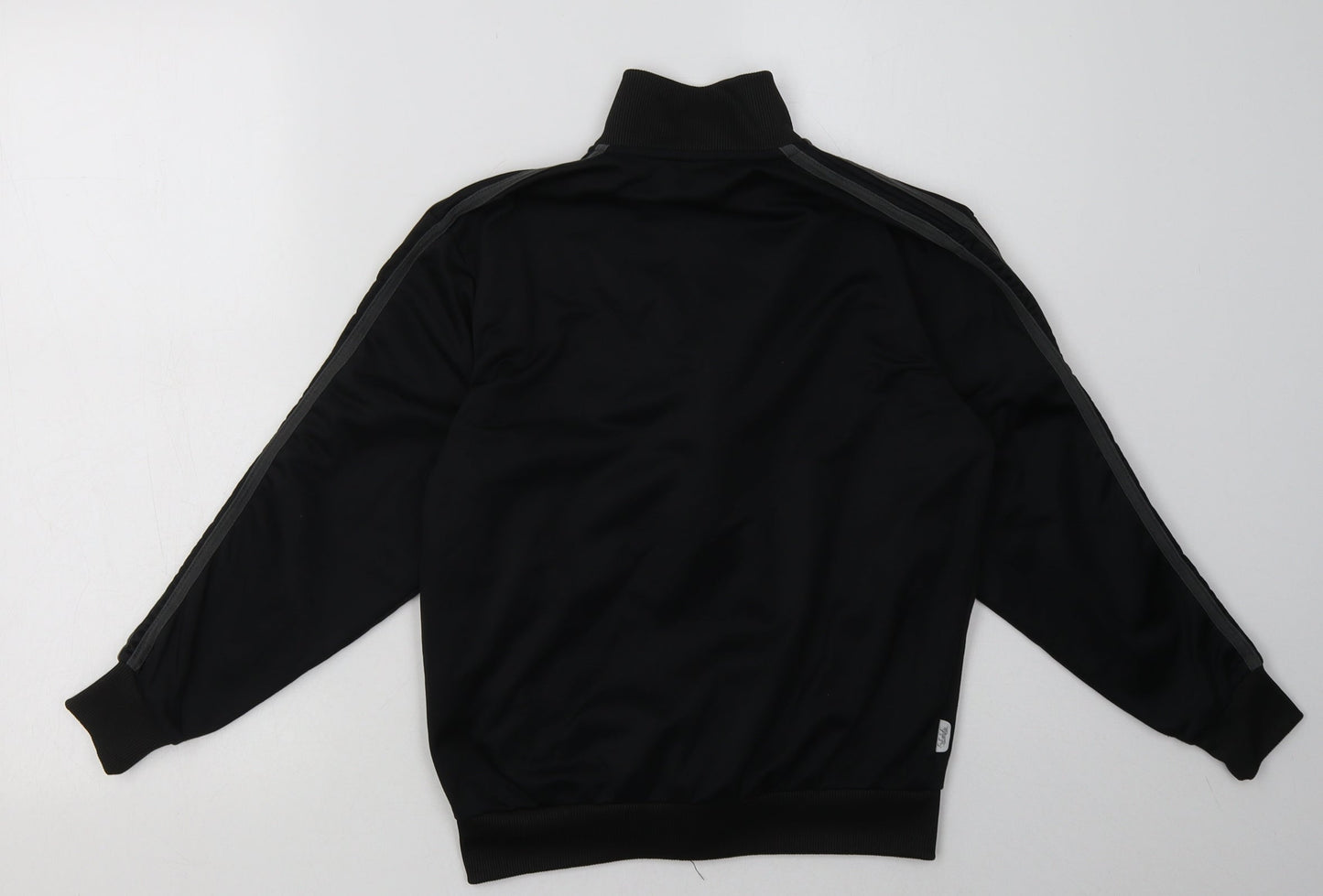 Lonsdale Boys Black Striped Polyester Full Zip Sweatshirt Size 11-12 Years  Zip
