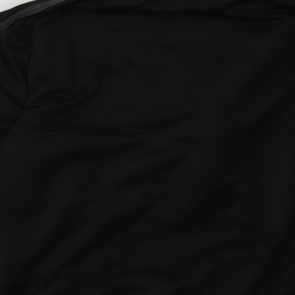 Lonsdale Boys Black Striped Polyester Full Zip Sweatshirt Size 11-12 Years  Zip
