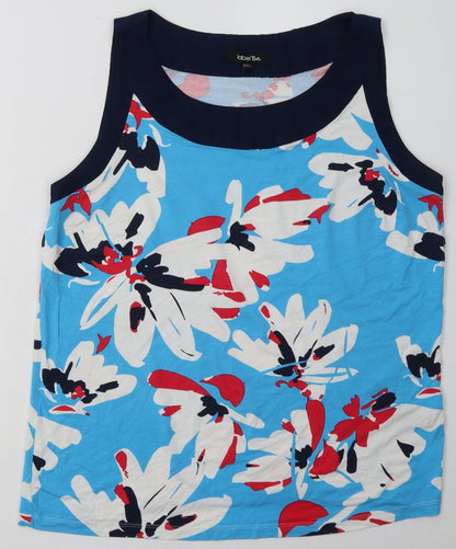 Womens UK Size 14 label be Blue Basic Tank