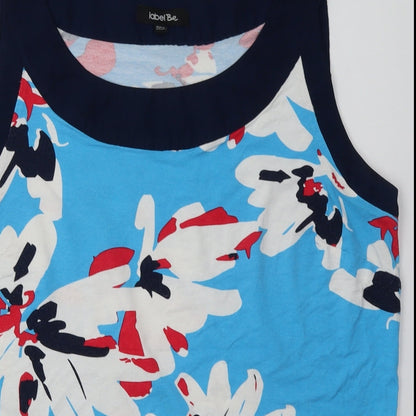 Womens UK Size 14 label be Blue Basic Tank