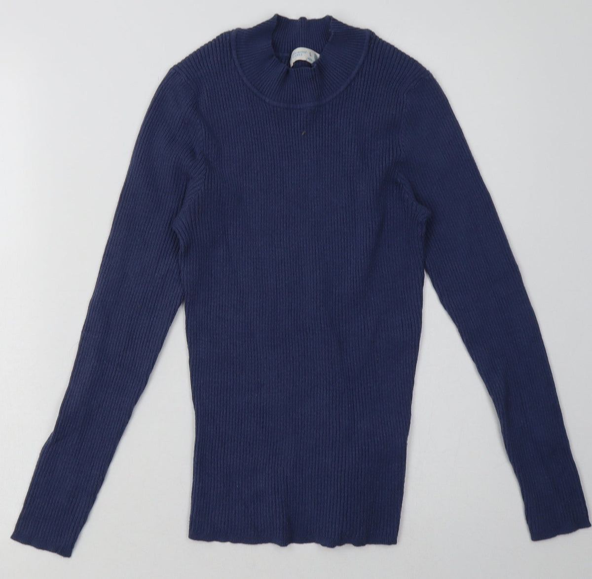 Additional front view of Primark women’s blue viscose pullover sweatshirt, size L, pullover