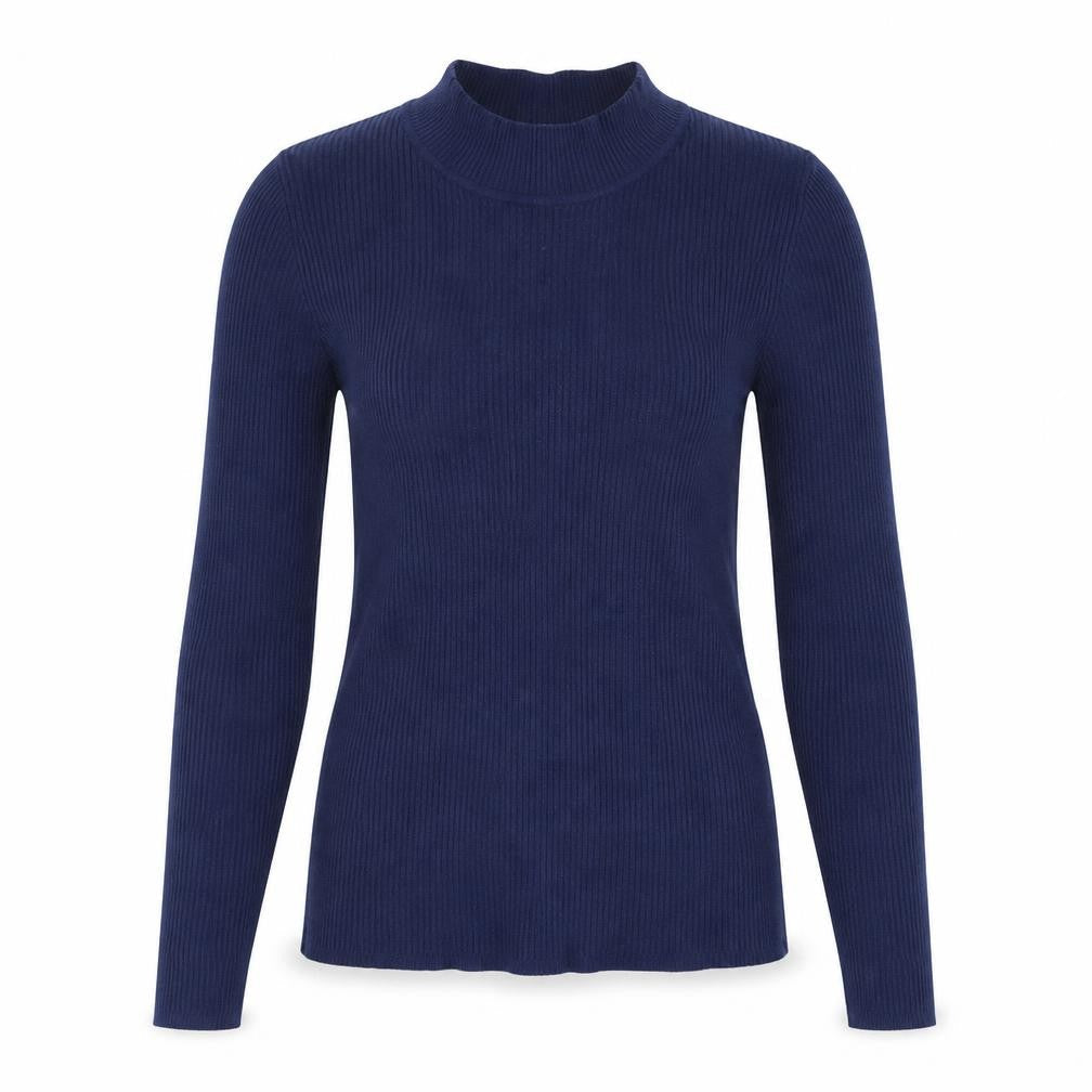 Front view of Primark women’s blue viscose pullover sweatshirt, size L, pullover