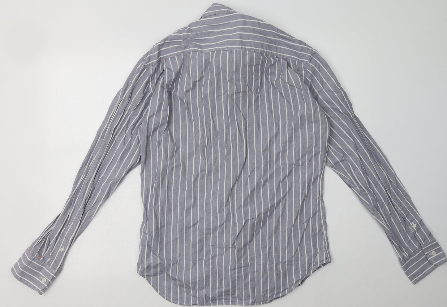 Mens UK Size S French Connection Blue  Button-Up Long Sleeve Casual Shirt