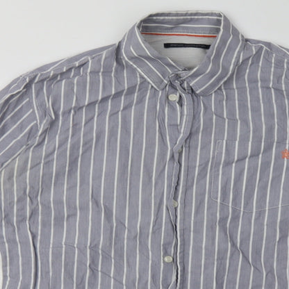Mens UK Size S French Connection Blue  Button-Up Long Sleeve Casual Shirt