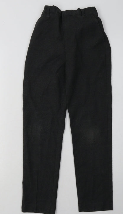 sainsburys Boys Grey  Polyester Capri Trousers Size 10 Years  Regular Hook & Eye - School Wear