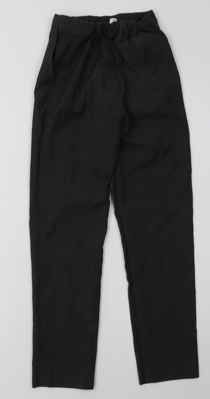 Sainsburys Boys Grey  Polyester Capri Trousers Size 10 Years  Regular Hook & Eye - School Wear