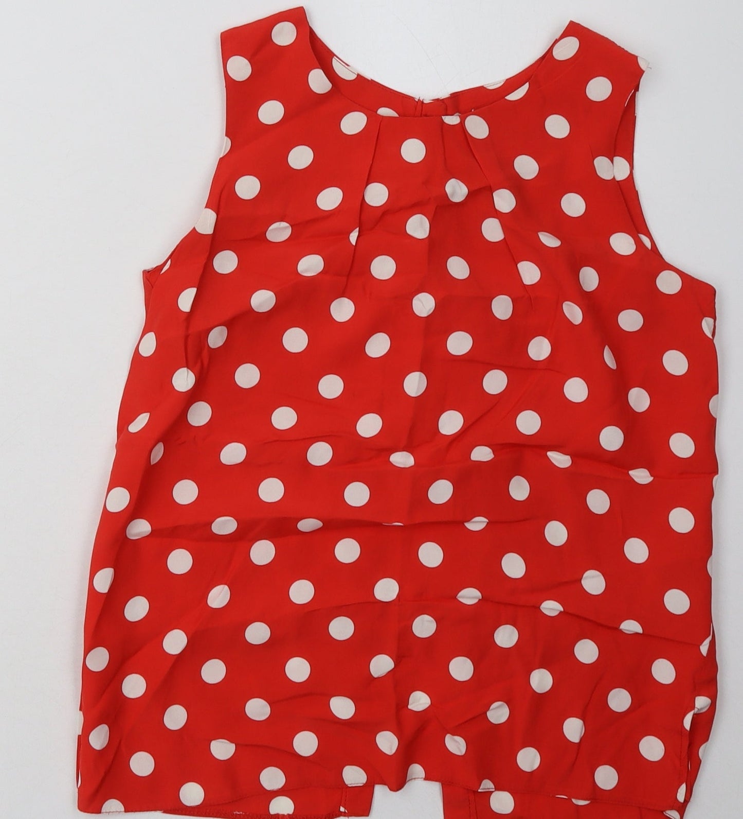 Womens UK Size 8 Dorothy Perkins Red Basic Tank