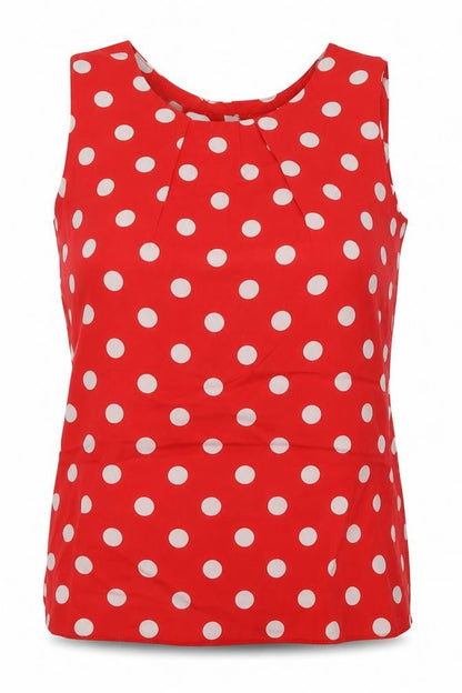 Womens UK Size 8 Dorothy Perkins Red Basic Tank