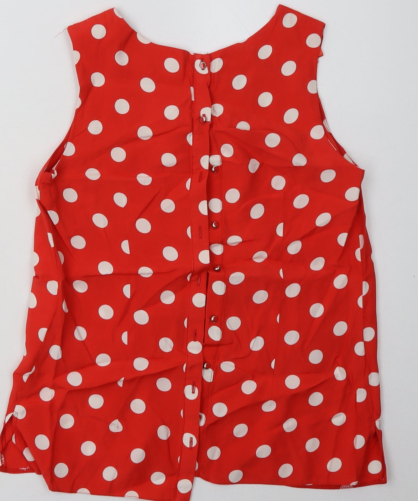 Womens UK Size 8 Dorothy Perkins Red Basic Tank