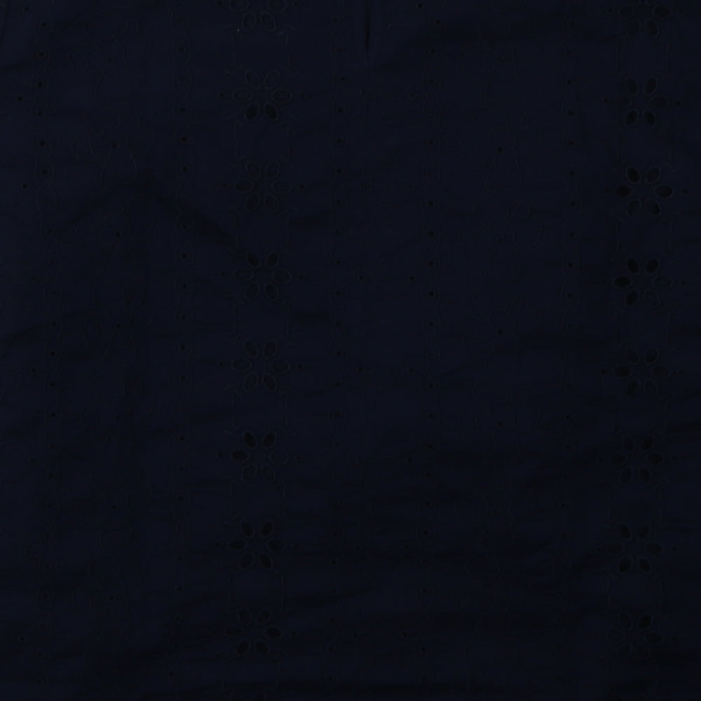 Womens UK Size 10 Marks and Spencer Blue Basic T-Shirt