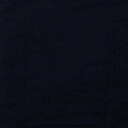 Womens UK Size 10 Marks and Spencer Blue Basic T-Shirt
