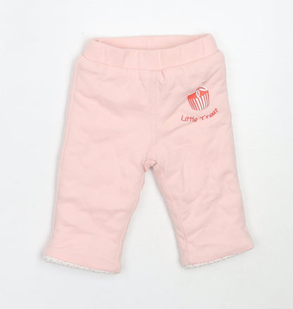 Baby Patch Girls Pink  Cotton Capri Trousers Size Newborn