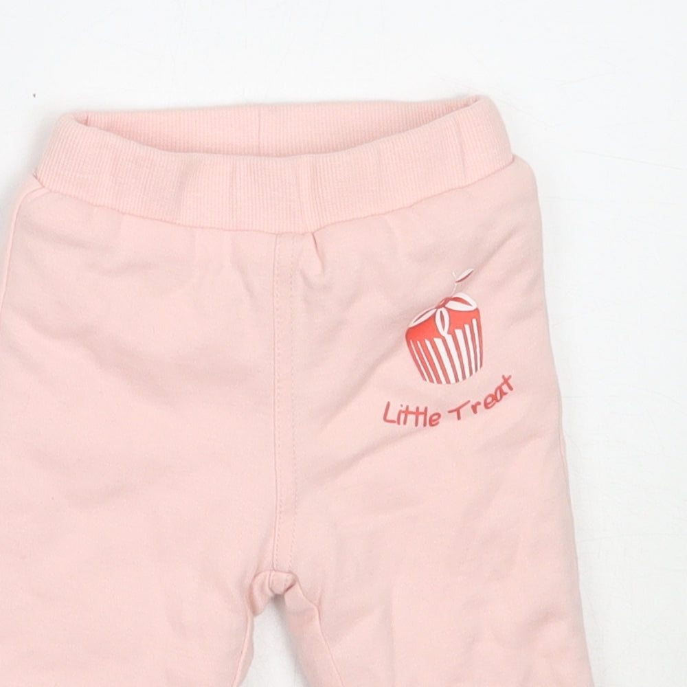 Baby Patch Girls Pink  Cotton Capri Trousers Size Newborn