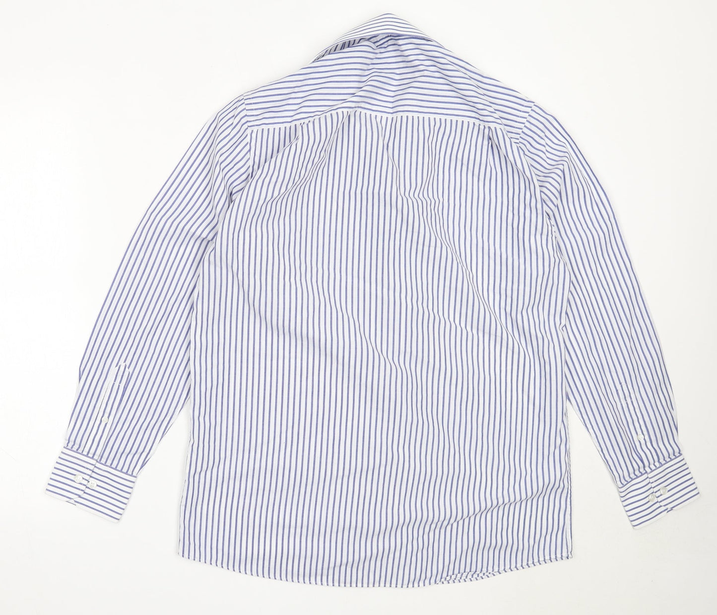 Mens UK Size 15.5 Cedar Wood State White  Button-Up Long Sleeve Casual Shirt