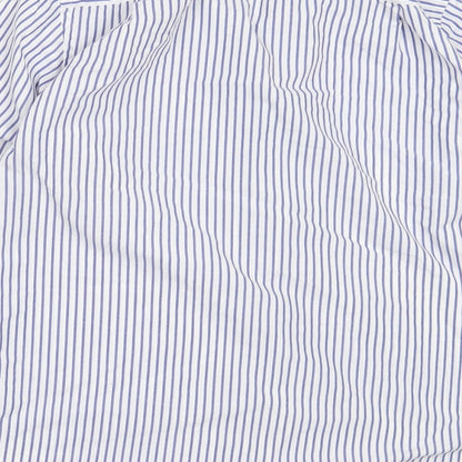 Mens UK Size 15.5 Cedar Wood State White  Button-Up Long Sleeve Casual Shirt