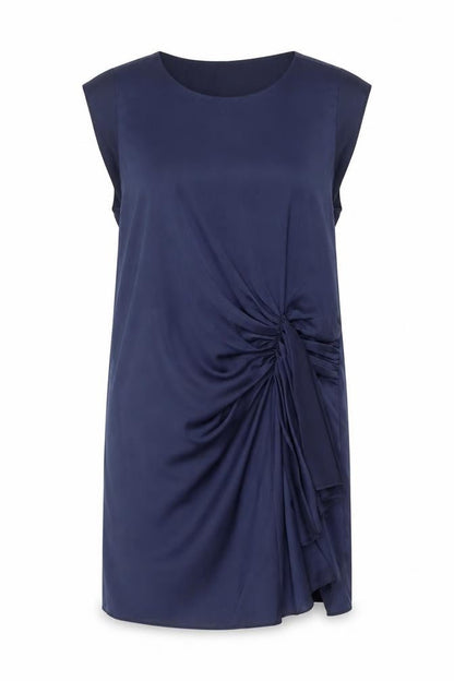 VERO MODA Womens Blue  Polyester Shift  Size XL  Round Neck