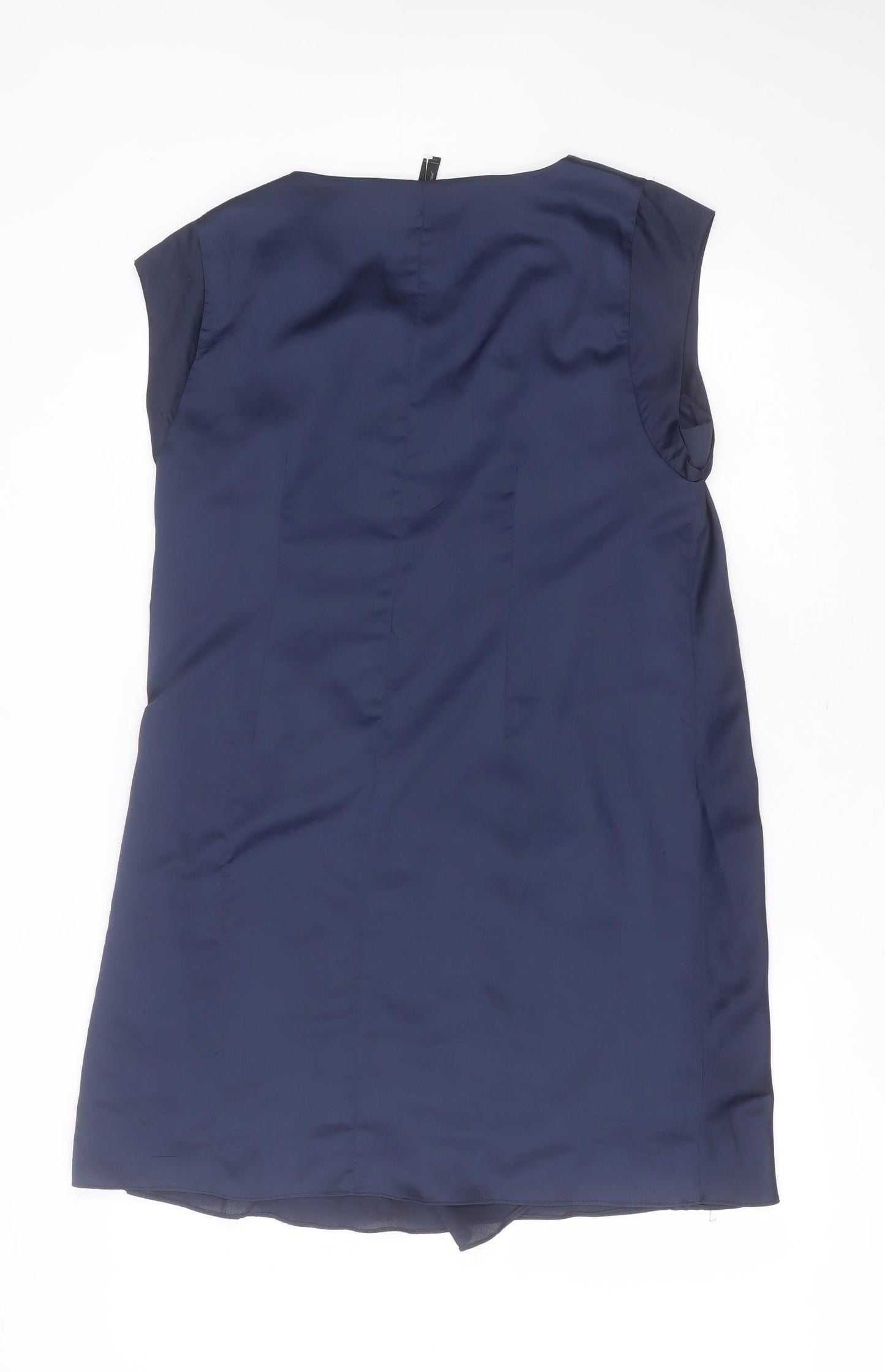 VERO MODA Womens Blue  Polyester Shift  Size XL  Round Neck