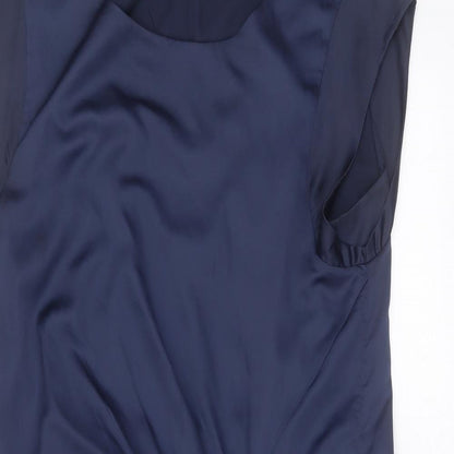 VERO MODA Womens Blue  Polyester Shift  Size XL  Round Neck
