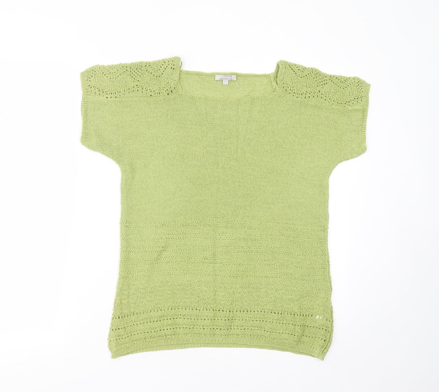 Womens UK Size 12 Marks and Spencer Green Pullover Jumper