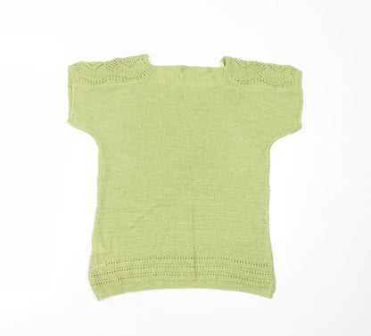 Womens UK Size 12 Marks and Spencer Green Pullover Jumper
