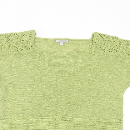 Womens UK Size 12 Marks and Spencer Green Pullover Jumper