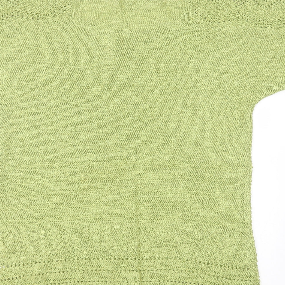 Womens UK Size 12 Marks and Spencer Green Pullover Jumper