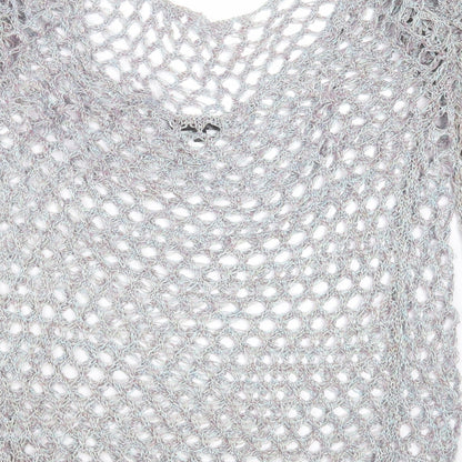 Womens UK Size 10 Missguided Blue Pullover Jumper