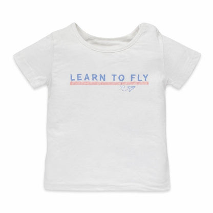 Front view of Next Baby White Cotton Basic T-Shirt, size 12-18, Months Round Neck