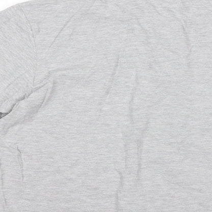 STH Shore Mens Grey  Cotton  Polo Size L Collared